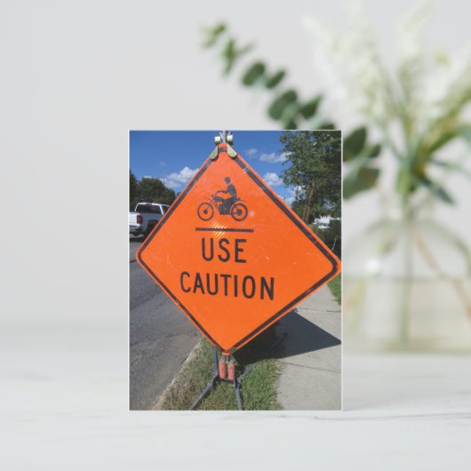 Vorsicht Postkarte (Stehend Vorderseite)