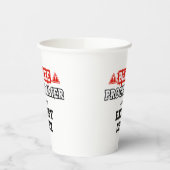 Vorsicht: Programmierer mit Energiegetränken | Cod Pappbecher (Links)