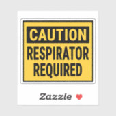 Vorsicht Respirator erforderlich Aufkleber (Blatt)