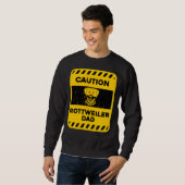 Vorsicht Rottweiler-Vater Sweatshirt (Vorne ganz)