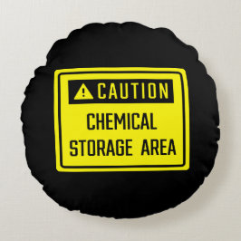 Vorsicht Rundes Kissen