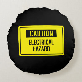 Vorsicht Rundes Kissen