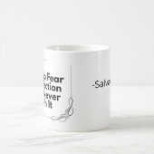 Vorsicht - Salvador Dali auf Perfektion Kaffeetasse (Mittel)