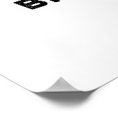 Vorsicht, schöne und heiße lustige Kaffeepause Poster (Ecke)