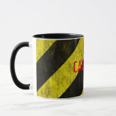 VORSICHT Sicherheits-Streifen-Band Tasse (Links)