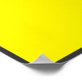 Vorsicht, Slipper Floor-Zeichen Poster (Ecke)