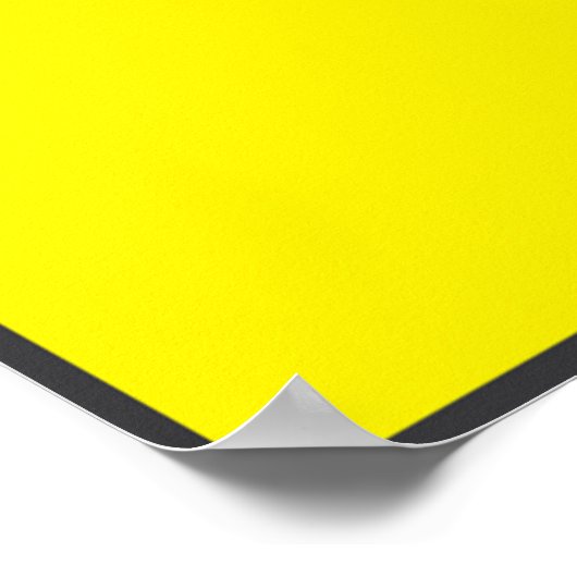 Vorsicht, Slipper Floor-Zeichen Poster (Ecke)