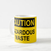 Vorsicht-Sondermüll Kaffeetasse (Vorderseite Links)