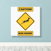 Vorsicht - SpringBoks Crossing Leinwanddruck (Insitu (Holzboden))