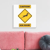 Vorsicht - SpringBoks Crossing Leinwanddruck (Insitu (Wohnzimmer))