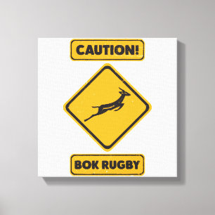 Vorsicht - SpringBoks Crossing Leinwanddruck