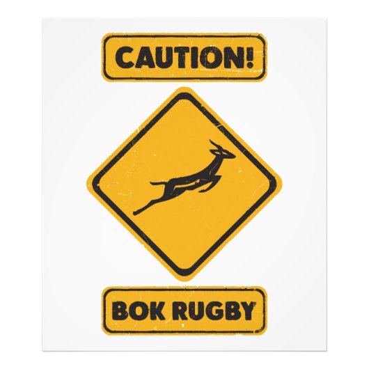 Vorsicht - SpringBoks Überquerung Fotodruck (Vorne)