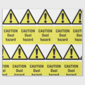 Vorsicht Staubschutzzeichen Geschenkpapier (Flach)