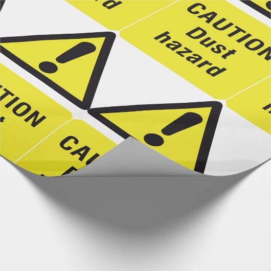 Vorsicht Staubschutzzeichen Geschenkpapier