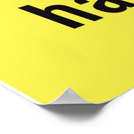 Vorsicht Staubschutzzeichen Poster (Ecke)