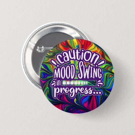 Vorsicht! Swing in Progress - Funny Button (Vorne & Hinten)