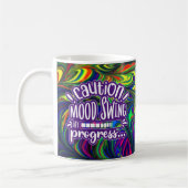 Vorsicht! Swing in Progress - Funny Mug Kaffeetasse (Links)