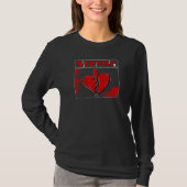 Vorsicht Symbol Heartbreaker Zerbrochenes Herz Lie T-Shirt (Vorderseite)