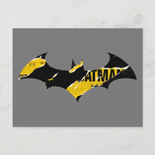 Vorsicht Tape Batman Logo Postkarte (Vorderseite)