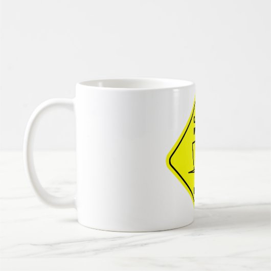 Vorsicht-Tasse Kaffeetasse (Links)