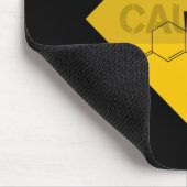 Vorsicht: Testosteron Mousepad (Ecke)