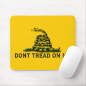 VORSICHT "treten nicht auf mir" FLAGGE Mousepad (Mit Mouse)