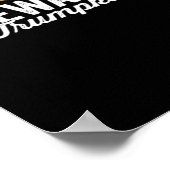 Vorsicht Trumpkin Funny Political Halloween Poster (Ecke)