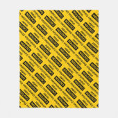 VORSICHT unter Bauleuten bei der Arbeit Fleecedecke (Vorderseite)