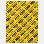 VORSICHT unter Baumänner bei der Arbeit Fleecedecke (Vorderseite)