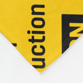 VORSICHT unter Baumänner bei der Arbeit Fleecedecke (Ecke)