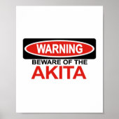 Vorsicht vor Akita Poster (Vorne)