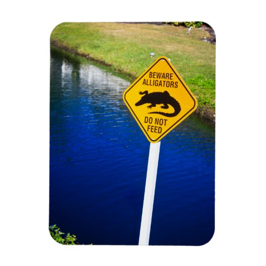 Vorsicht vor Alligatoren Füttre nicht Magnet (Vertikal)