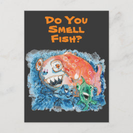 Vorsicht vor Big Fish #170306 Postkarte