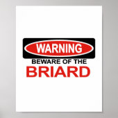Vorsicht vor Briard Poster (Vorne)