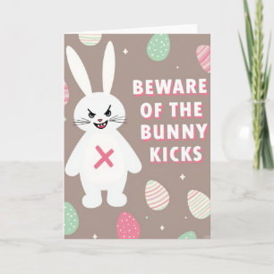Vorsicht vor Bunny Kicks Karte
