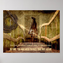 Vorsicht vor Burning Bridges thematisches Motivier