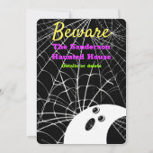 Vorsicht vor dem Black Spider Weds Ghost-Halloween (Rückseite)