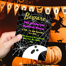 Vorsicht vor dem Black Spider Weds Ghost-Halloween