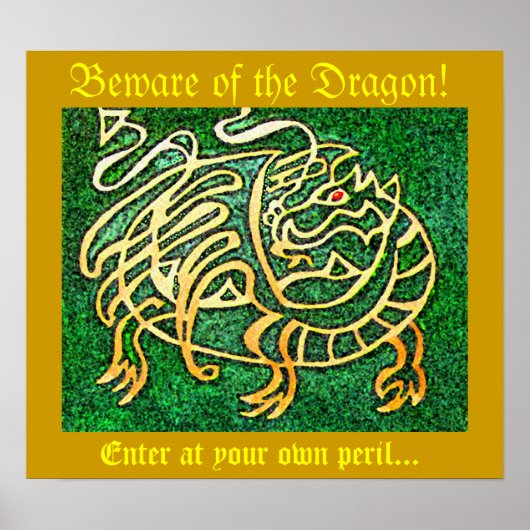 Vorsicht vor dem Drachen Poster (Vorne)