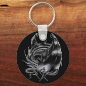 Vorsicht vor dem Drachen-Schlüsselanhänger Schlüsselanhänger (Vorderseite)