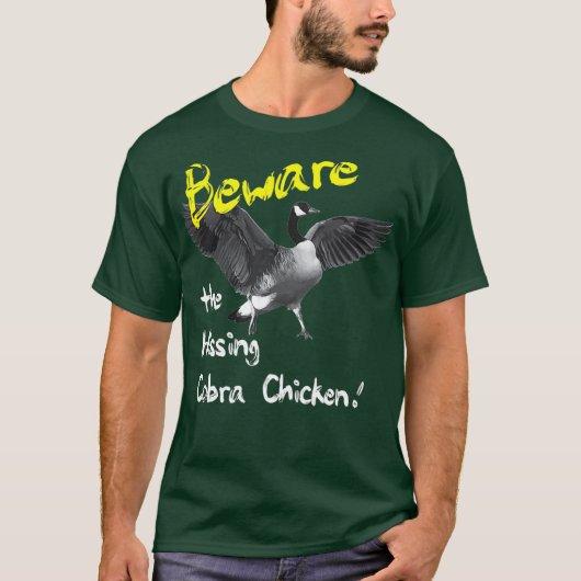 Vorsicht vor dem Hissing Cobra Chicken Tshirt Wild (Vorderseite)