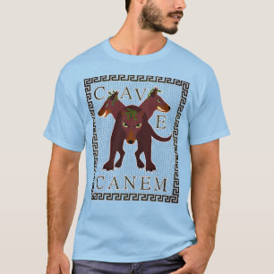 Vorsicht vor dem Hund "Cave Canem" Greco-Römisches T-Shirt