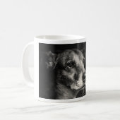 Vorsicht vor dem Hund, Haustier Foto Kaffeetasse (Vorderseite Links)