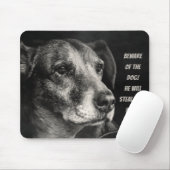 Vorsicht vor dem Hund, Haustier Foto Mousepad (Mit Mouse)