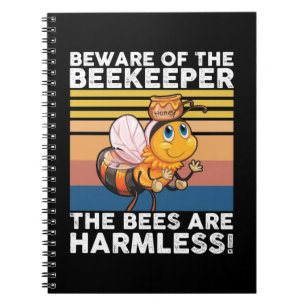 Vorsicht vor dem Imker Notizblock