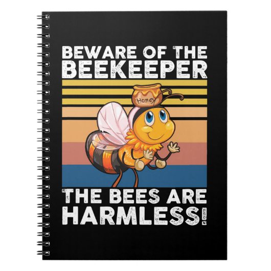 Vorsicht vor dem Imker Notizblock (Vorderseite)