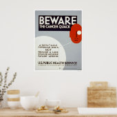 Vorsicht vor dem Krebs-Quack 1938 WPA Poster (Küche)