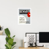 Vorsicht vor dem Krebs-Quack (Leinwand) Poster (Heimbüro)