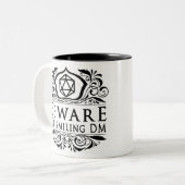 Vorsicht vor dem Lächeln DM V4 Zweifarbige Tasse (Vorderseite Links)