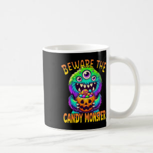 Vorsicht vor dem Niedlichen Halloween-Monster des Kaffeetasse